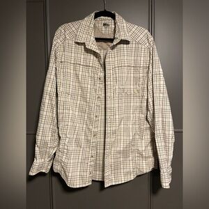 REI Plaid Button-Up Shirt